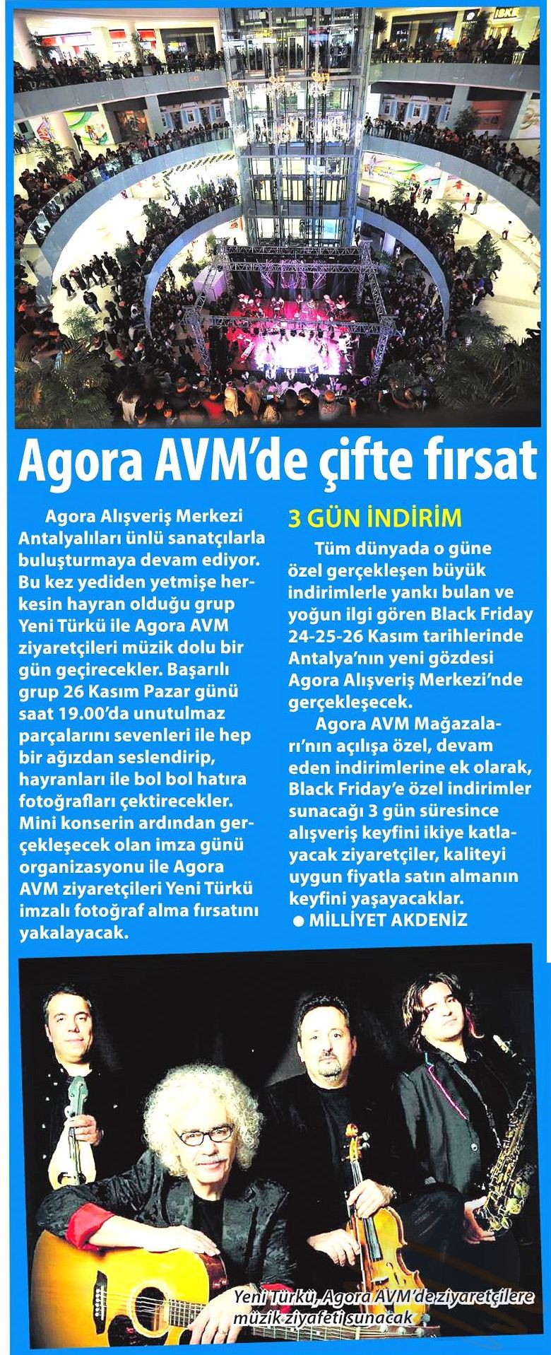 AGORA AVM'DE ÇİFTE FIRSAT