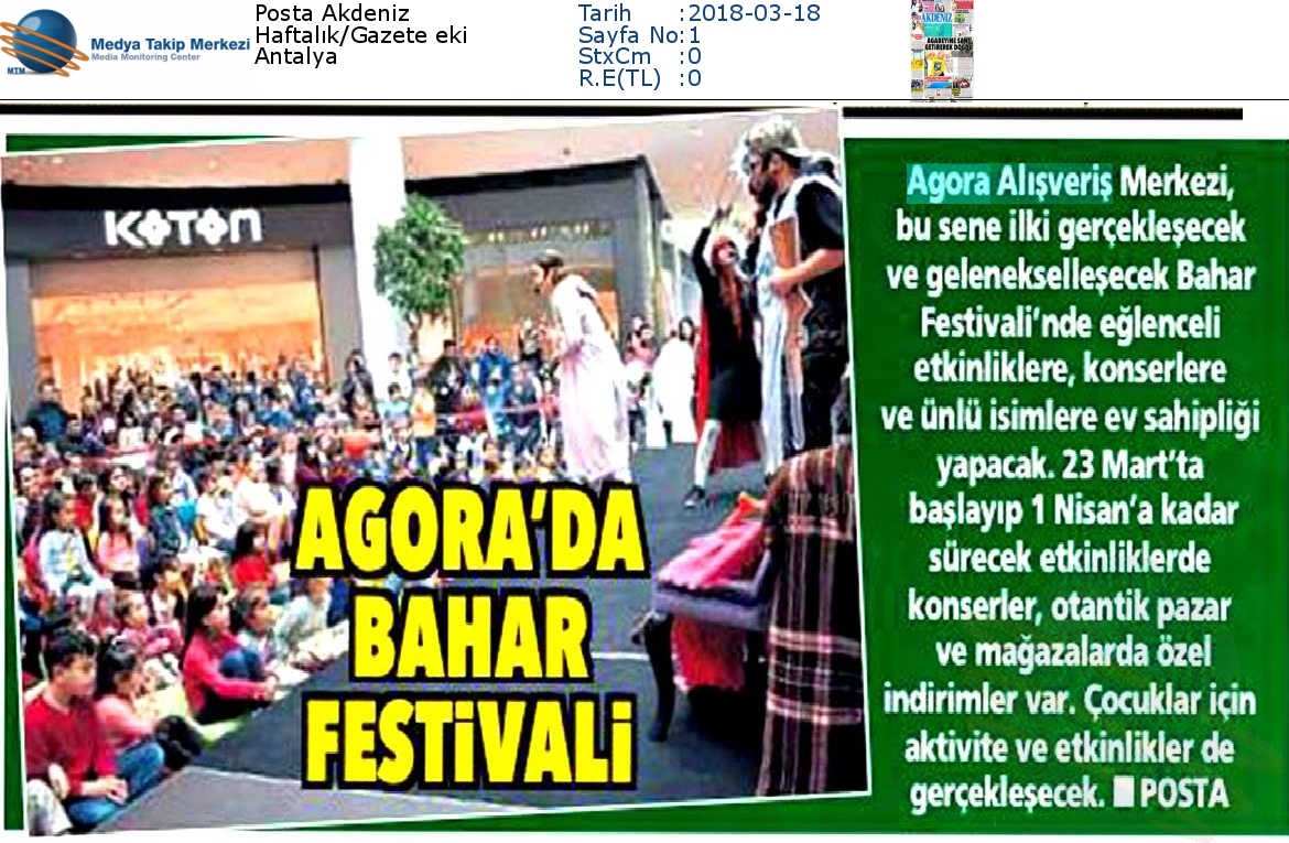 AGORA'DA BAHAR FESTİVALİ!